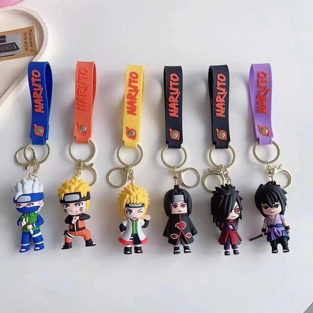 Naruto-2 6 Design Set 3D Keychain (12 Pieces in Packet)