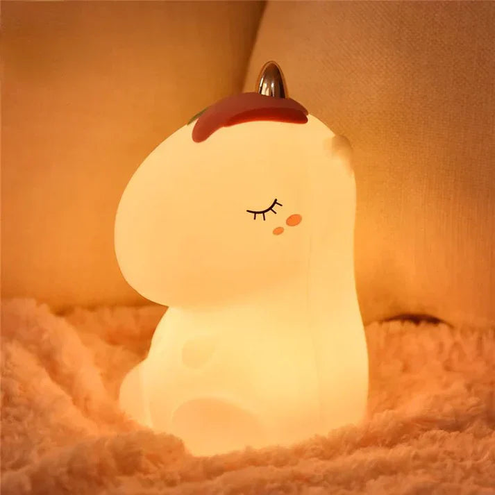 Unicorn Touch Rechargeable Colour Changing Silicone Lamp (Pink) - Kalesh Monk