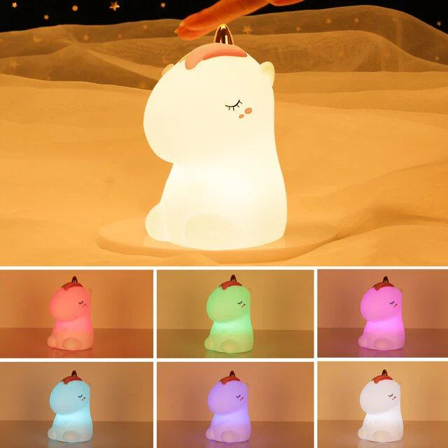 Unicorn Touch Rechargeable Colour Changing Silicone Lamp (Pink) - Kalesh Monk