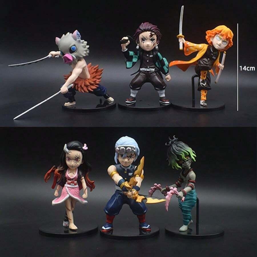 Demon Slayer 6 Character Set Action Figure 15cm