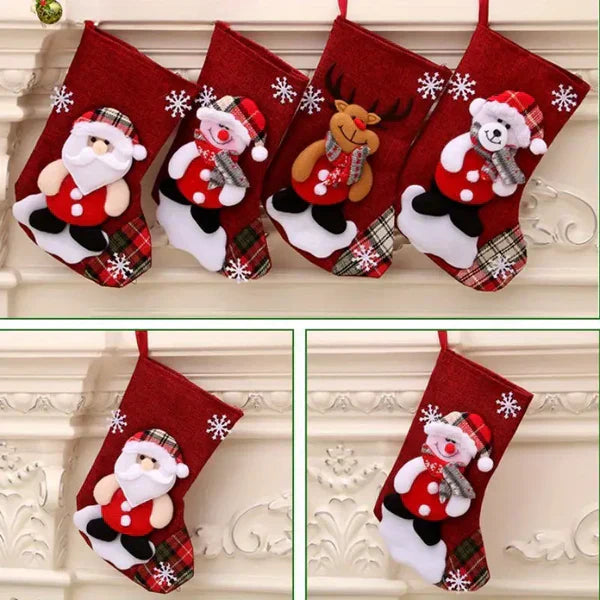 Christmas Tree Ornaments Christmas Stockings, Scene Decor, Festivals Decor