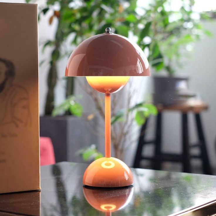 Rechargeable LED Table Lamp – Dimmable, Cordless Touch Lamp for Bedside, Desk & Home Decor | Brushed Metal Finish - Kalesh Monk