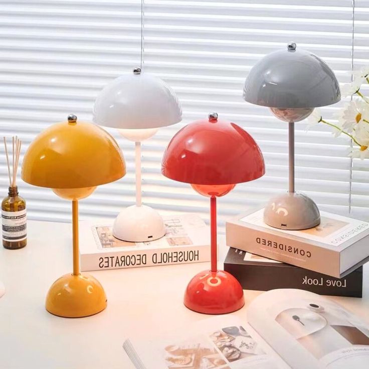 Rechargeable LED Table Lamp – Dimmable, Cordless Touch Lamp for Bedside, Desk & Home Decor | Brushed Metal Finish - Kalesh Monk