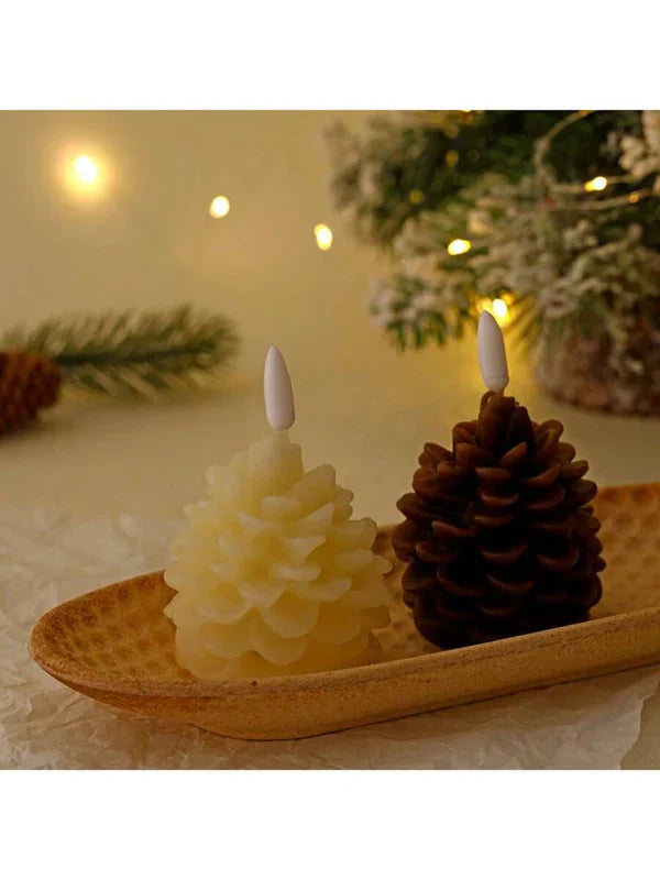Pine Cone Candle - Pack of 3 - Kalesh Monk