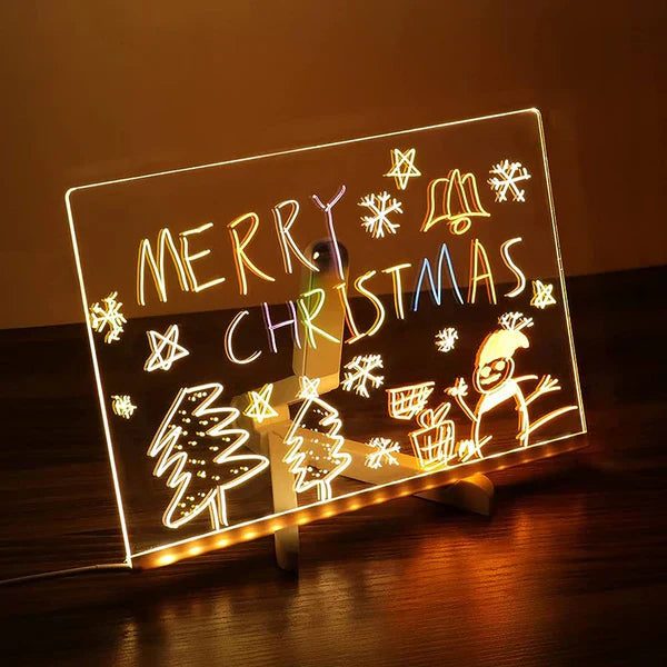 3D Acrylic Writing Board with Pen & Light - Kalesh Monk
