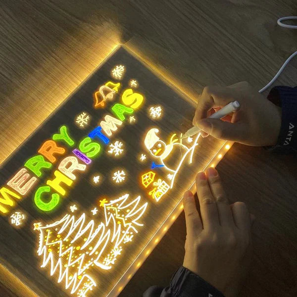 3D Acrylic Writing Board with Pen & Light - Kalesh Monk