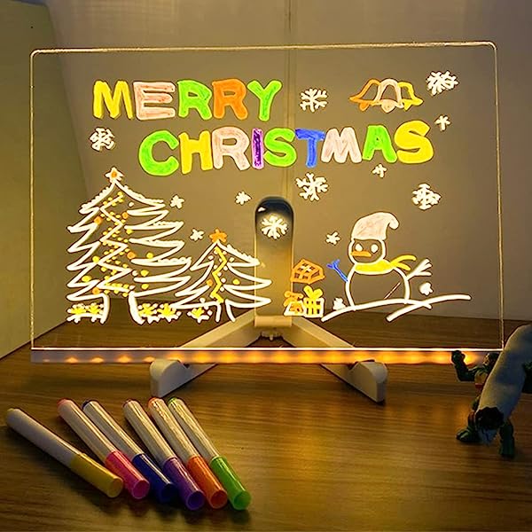 3D Acrylic Writing Board with Pen & Light - Kalesh Monk