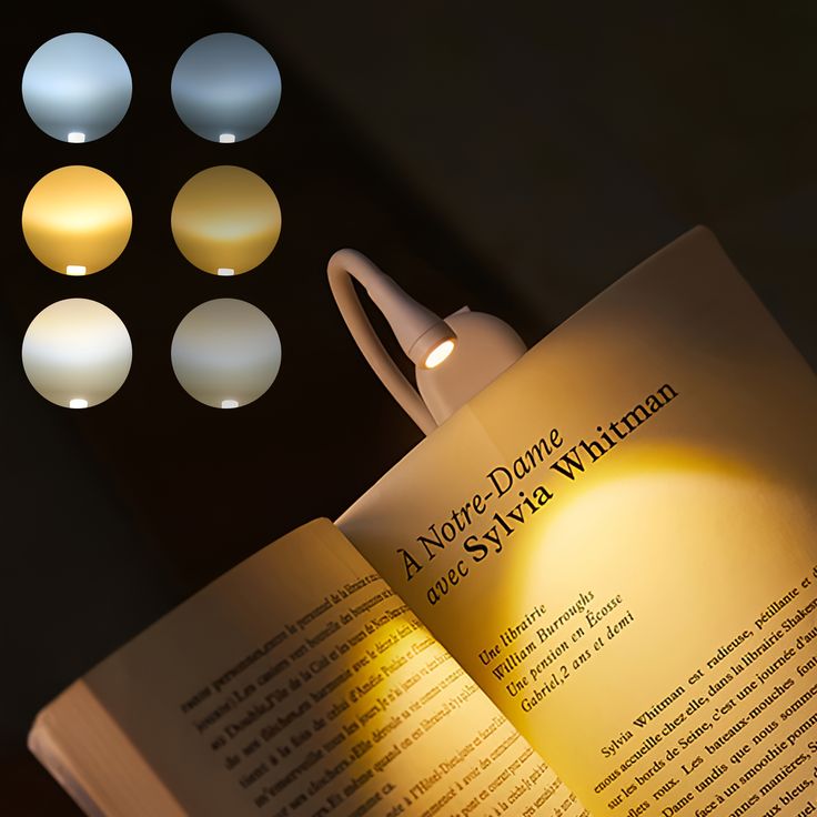 Reading Light Book Lamp for Bed, Book Reading Lover Gifts for Women Men, Clip on LED Book Light Rechargeable USB Portable 3 Color Temperatures Stepless Dimming Light . - Kalesh Monk