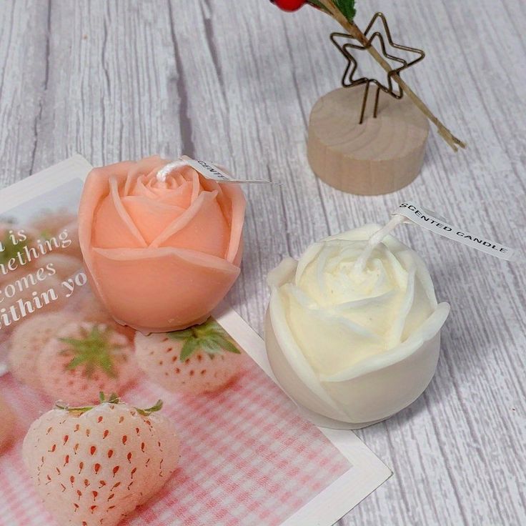 Rose Bud Scented Candle ( PACK OF 3 ) - Kalesh Monk