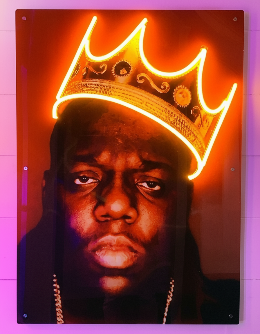 BIGGIE NEON LED WALL ART