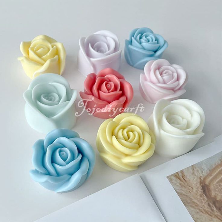 Rose Bud Scented Candle ( PACK OF 3 ) - Kalesh Monk