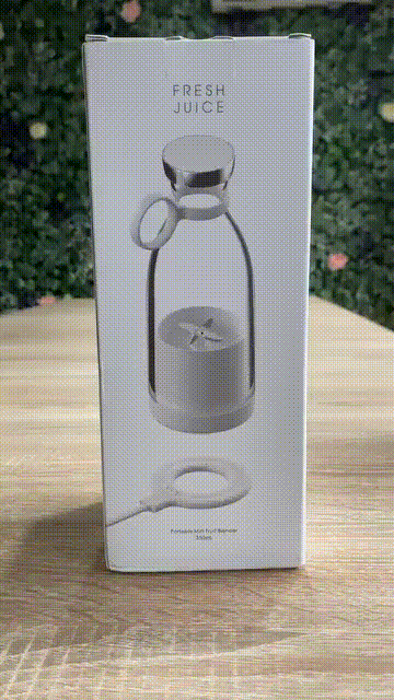 Traveller Portable Blender 2.0 – USB Rechargeable Personal Smoothie & Protein Shake Maker | Mini Juicer for Gym, Travel, Office & Home Use (400ml, BPA-Free) - Kalesh Monk