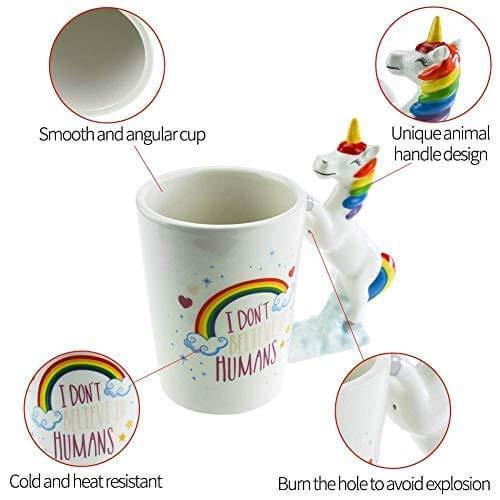 Unicorn Mug 3D Creative Art Coffee Mug Ceramic Cups