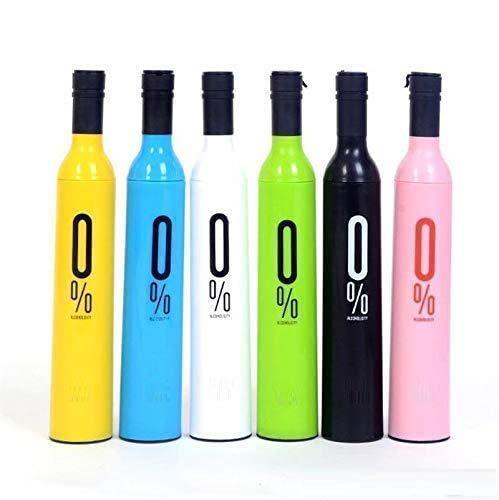 Wine Bottle Shape Mini Compact Foldable Umbrella