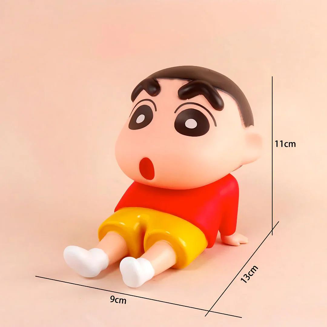 Sleepy ShinChan Mobile Holder | Sitting Figure Mobile Stand Set of 2