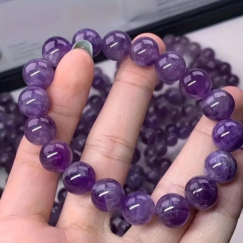 Stretchable Handmade Natural Crystal Stone Bracelet(Pack Of 2) - Kalesh Monk