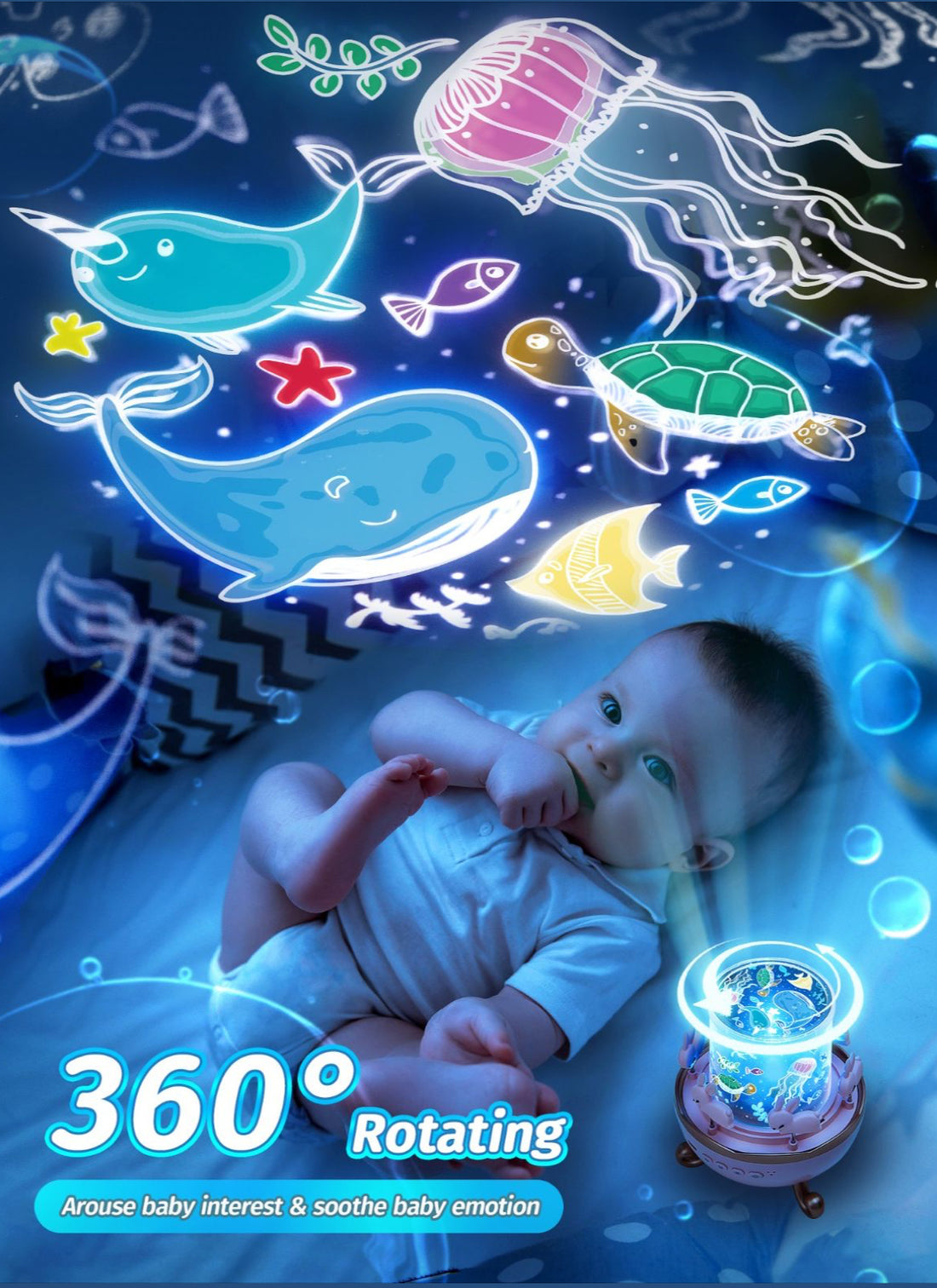 ROTATING SKY PROJECTION LAMP