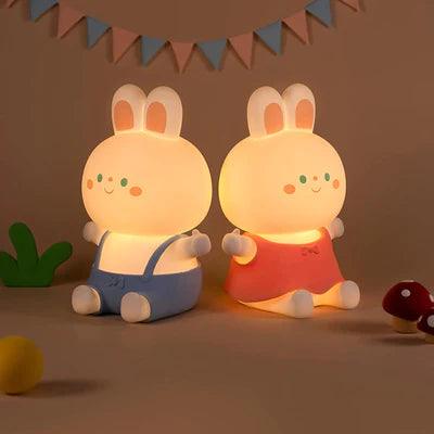 USB Rechargable Rabbit Night Light Lamp for Kids Bedroom, Birthday Gifts, Home Decor, Return gifts etc.