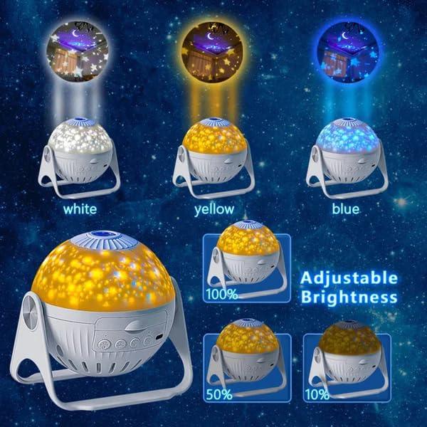 6 in 1 Galaxy Planetarium 360° Rotating Star Projector