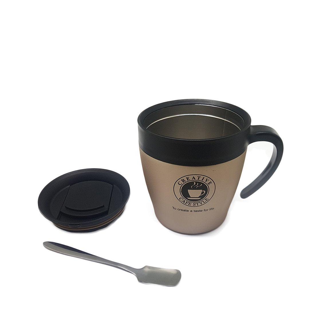 Double Walled Vacuum Stainless Steel Coffee Mug 330ml