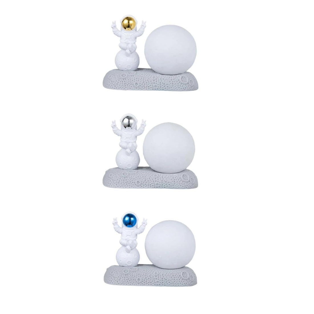 Universe Planet Astronaut Night Light Spaceman Sculpture Bedside Table Lamp Moon Spaceman Lamps for Home Bedroom Decor Kids Gift - Kalesh Monk