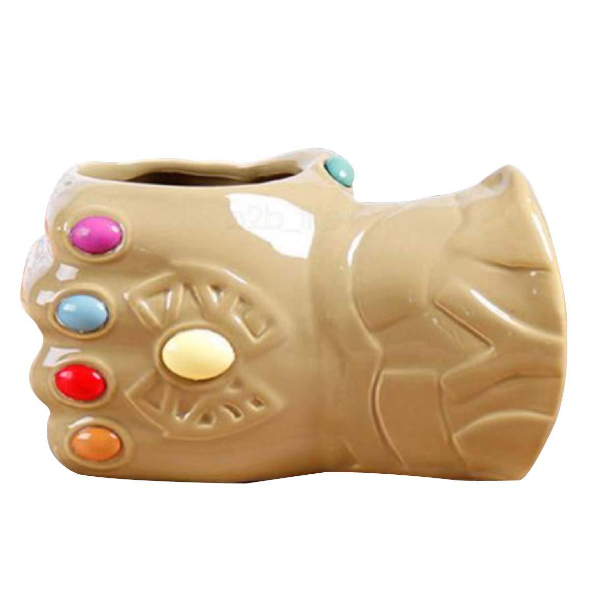 Ceramic Coffee Mug, Thanos 3D Coffee Mug (Golden, 500 ml)