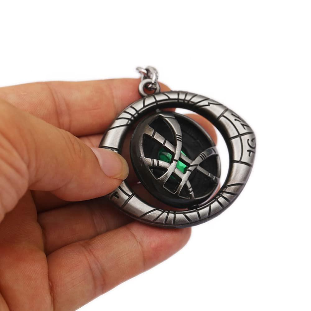 Doctor Strange Eye of Agamotto Keychain Silver