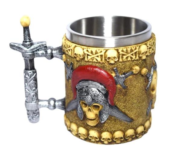 3D Pirates Skull Bone Stainless Steel Coffee Mug