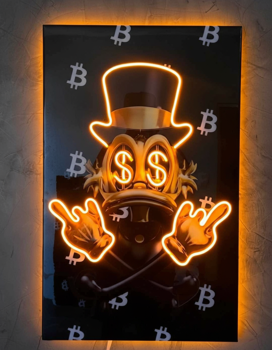 DONALD DUCK NEON LED WALL ART