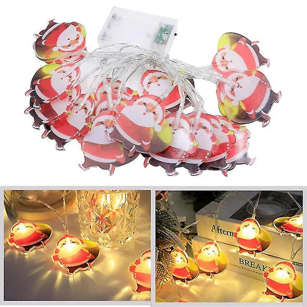 LED Christmas Santa Claus Fairy String Lights