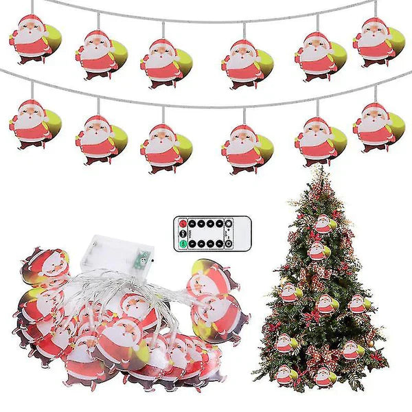 LED Christmas Santa Claus Fairy String Lights