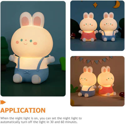 Rabbit Night Light Lamp for Kids Bedroom, Birthday Gifts, Home Decor, Return gifts - Kalesh Monk