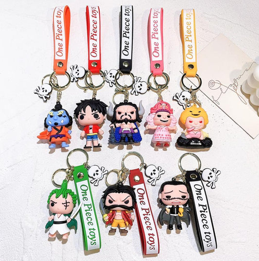 One Piece-2 8 Design Set 3D Keychain (12 Pieces in Packet)