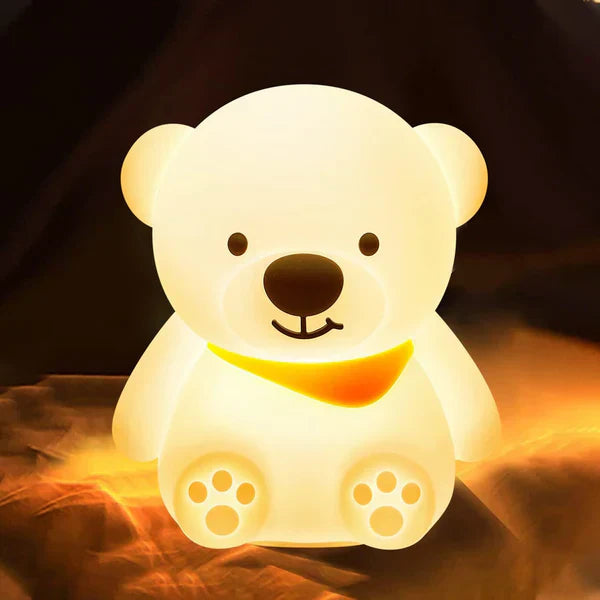 Bear Night Light for Kids,16 Colour Changing Baby Night Light - Kalesh Monk