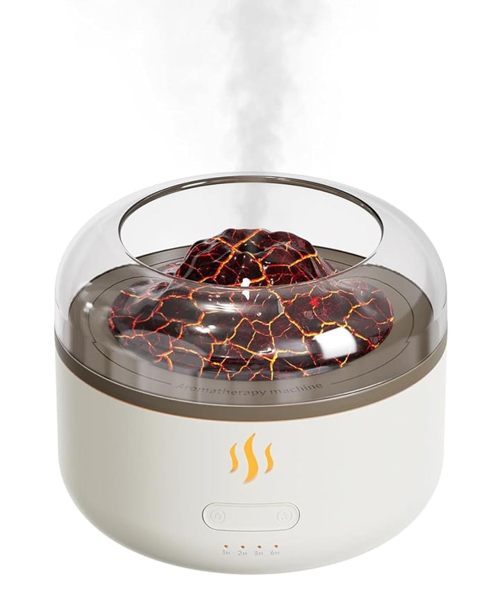 Volcano Flame Aromatherapy Humidifier for Home | Ultrasonic Essential Oil Aroma Diffuser