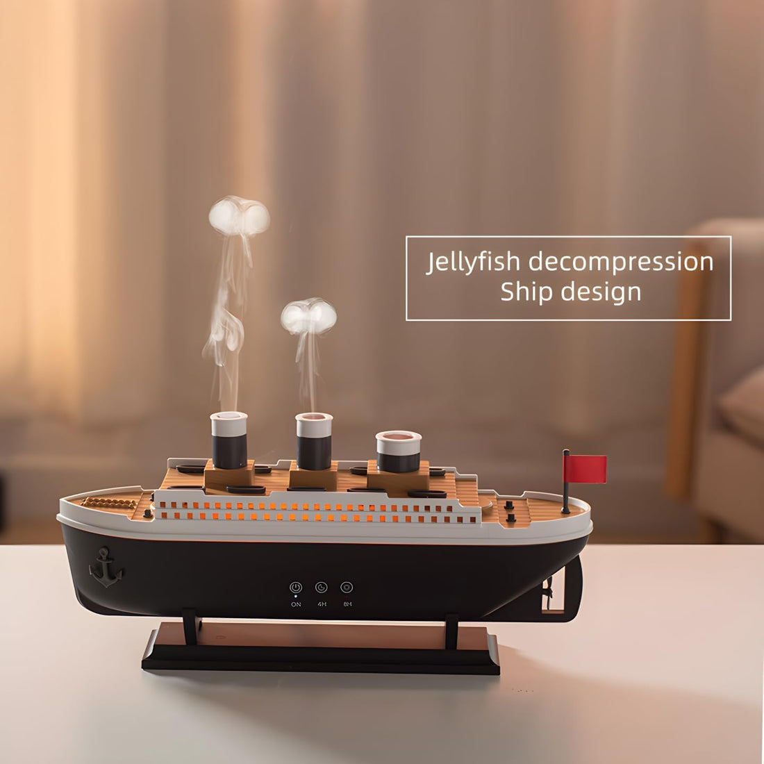 Plastic Titanic Steam Ship Design Humidifier Diffuser For Home