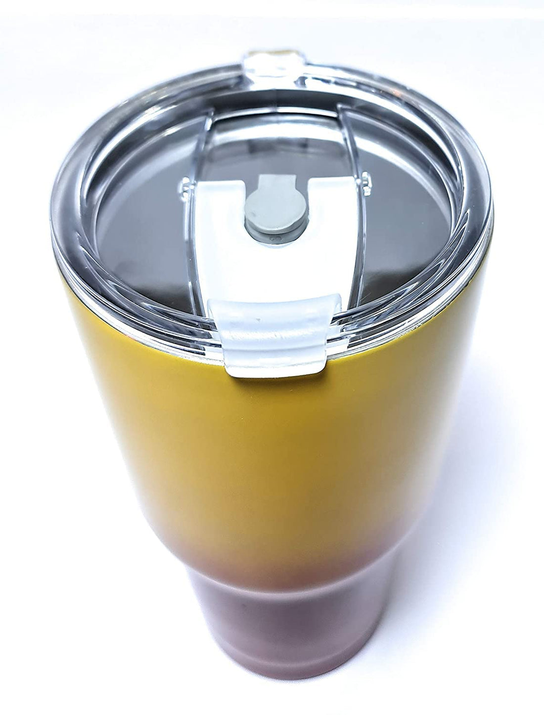 Stainless Steel Tumbler, Insulated Coffee Tumbler Cup with Lid Mug Double Wall Water Travel Coffee Cup for Home, Office, 880 ML (Yellow Red) - Kalesh Monk