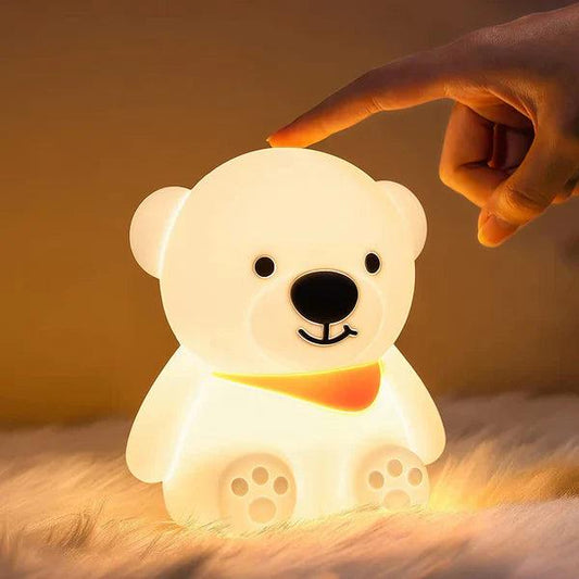 Bear Night Light for Kids,16 Colour Changing Baby Night Light