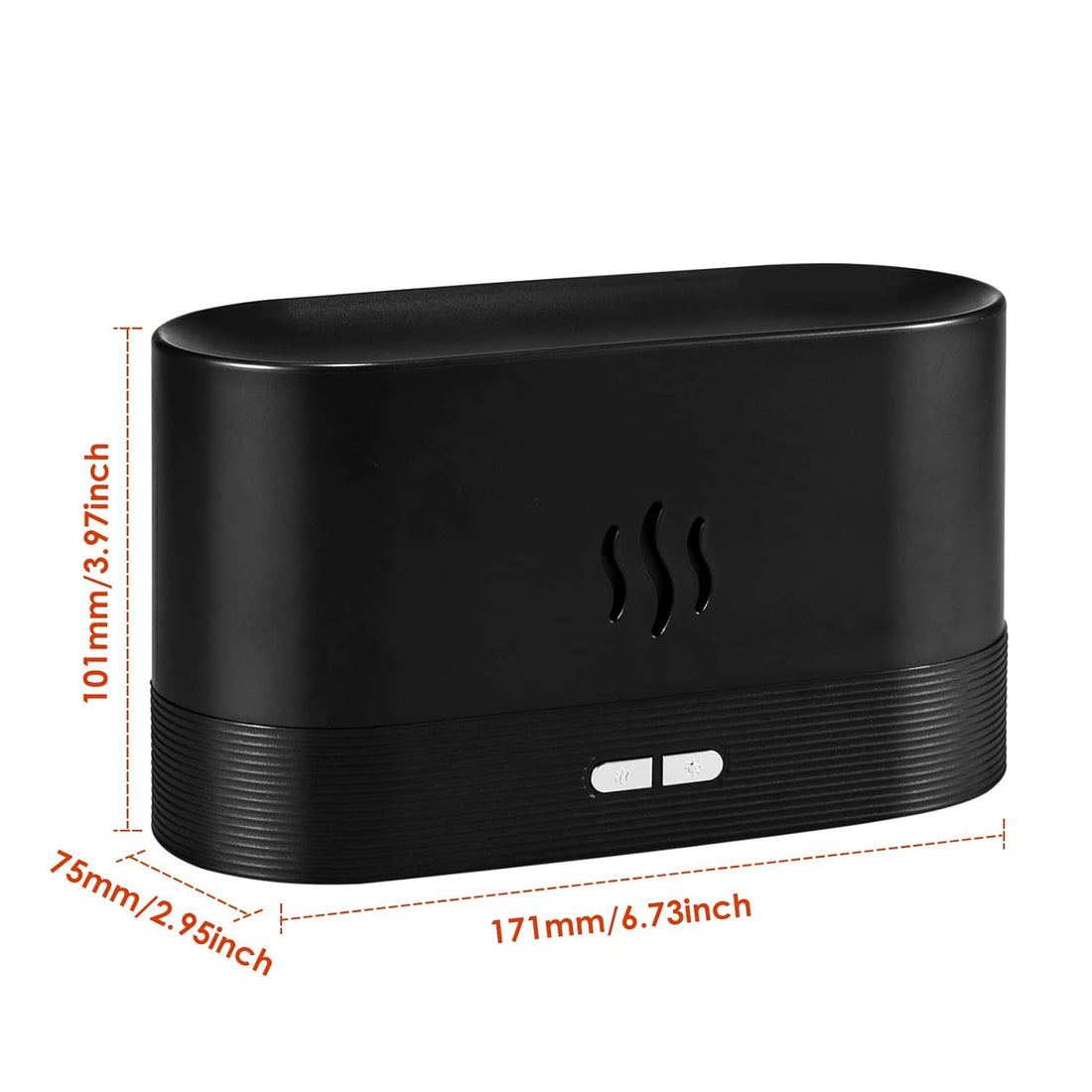 Flame Humidifier Fire Diffuser, Portable Noiseless Mist Air Aromatherapy Diffuser