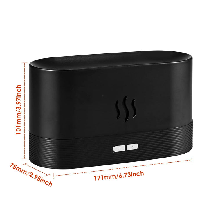 Flame Humidifier Fire Diffuser, Portable Noiseless Mist Air Aromatherapy Diffuser
