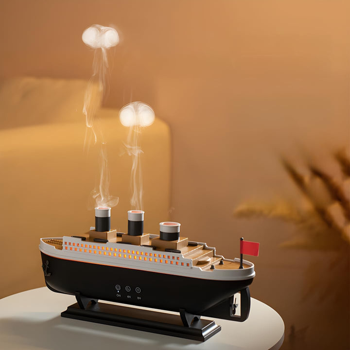 Plastic Titanic Steam Ship Design Humidifier Diffuser For Home