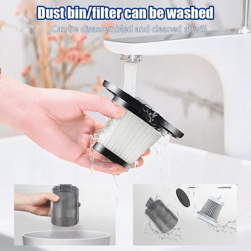 3-in-1 Portable Vacuum Cleaner with Blower | Wireless Handheld Cleaner for Car & Camping Use