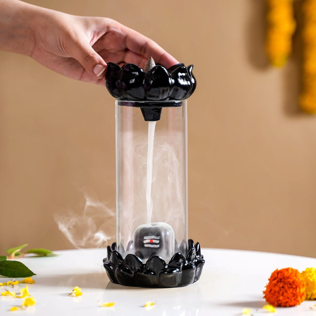 Shivling Incense Holder | Backflow Smoke Fountain Design