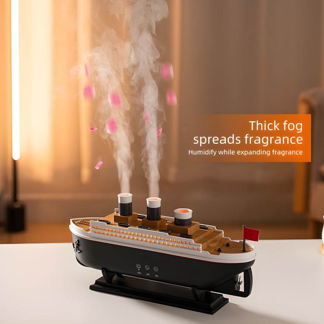 Plastic Titanic Steam Ship Design Humidifier Diffuser For Home