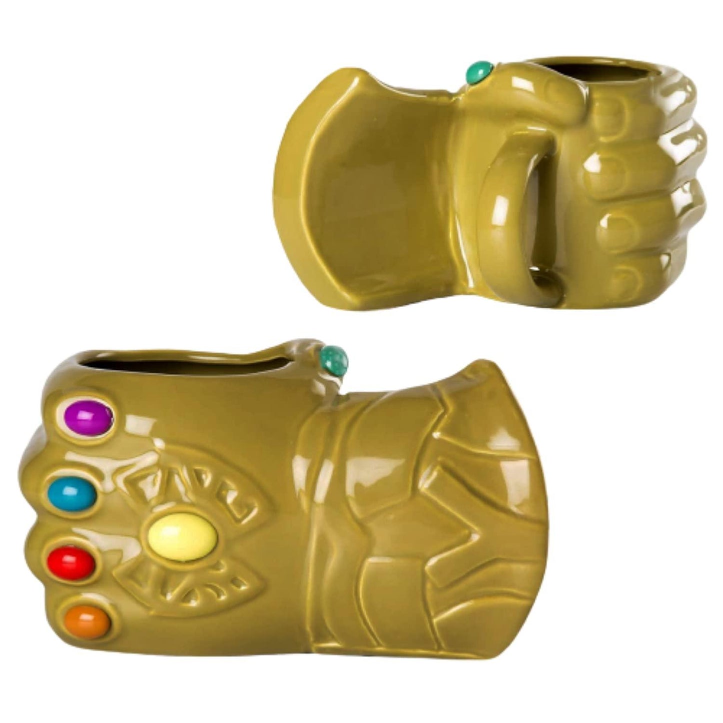 Ceramic Coffee Mug, Thanos 3D Coffee Mug (Golden, 500 ml)