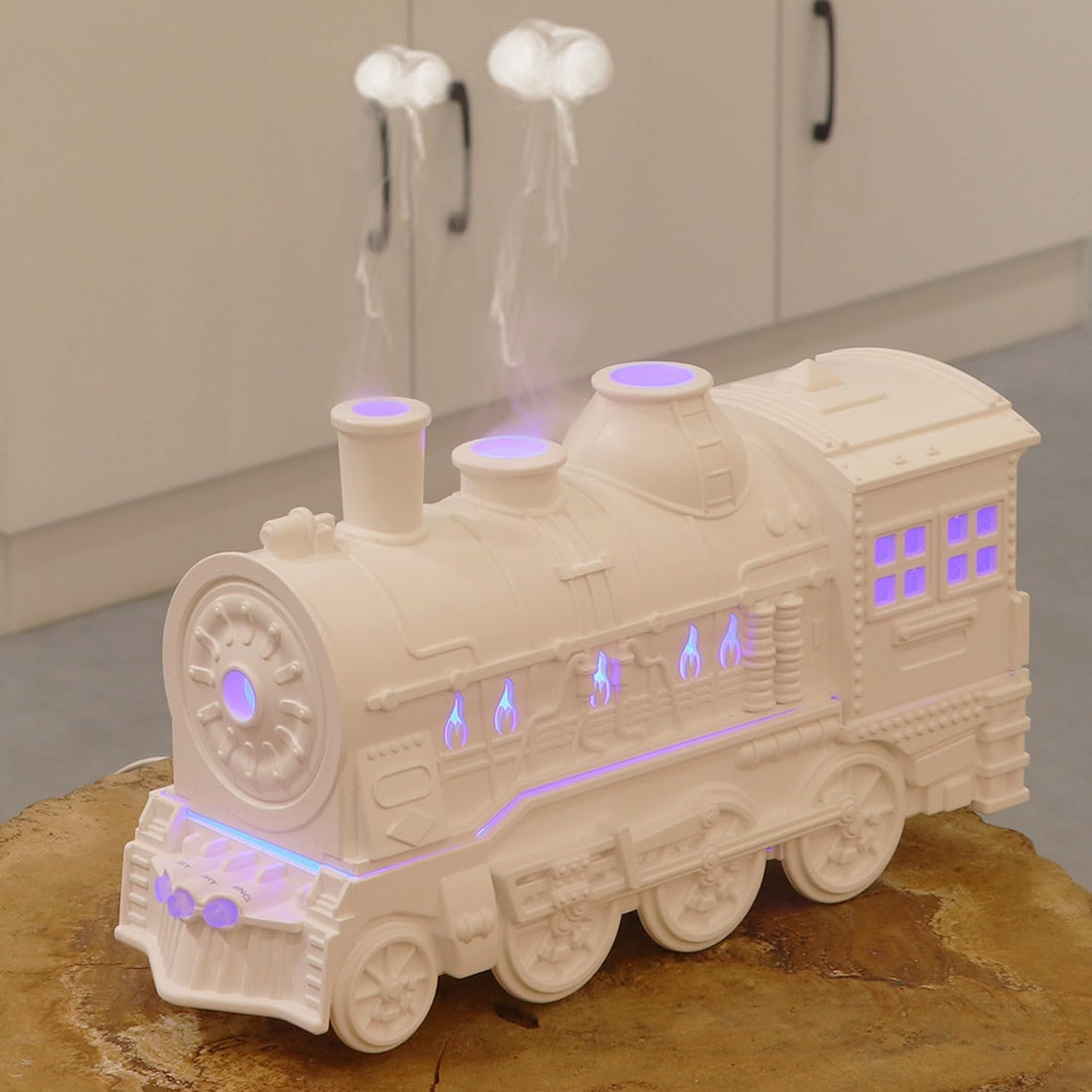 Plastic Train Engine Shape Aroma Diffuser Humidifier For Room | Ultrasonic Aromatherapy Essential Oil Vaporizer