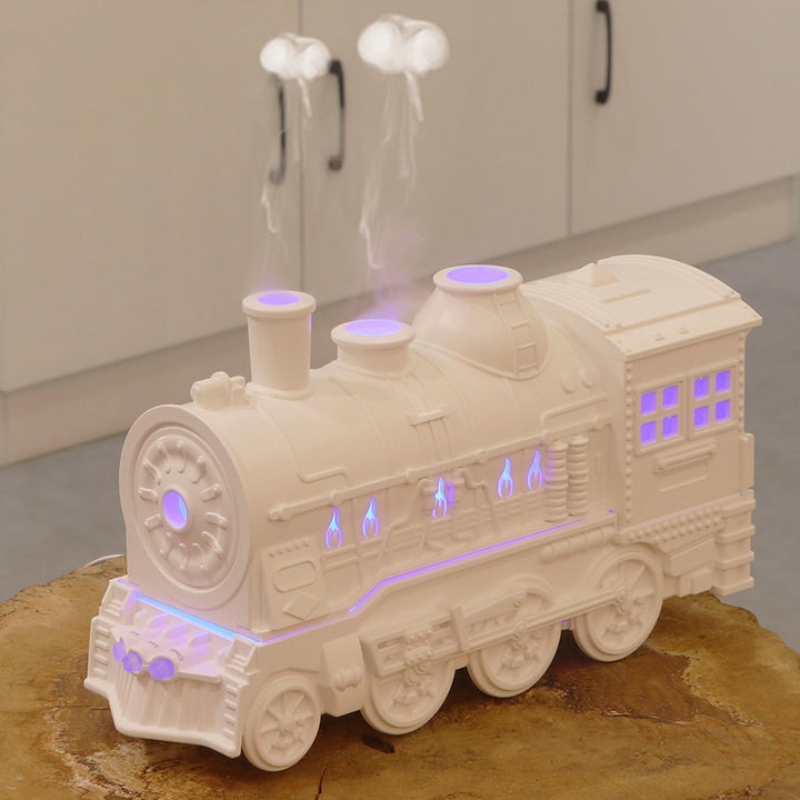 Plastic Train Engine Shape Aroma Diffuser Humidifier For Room | Ultrasonic Aromatherapy Essential Oil Vaporizer