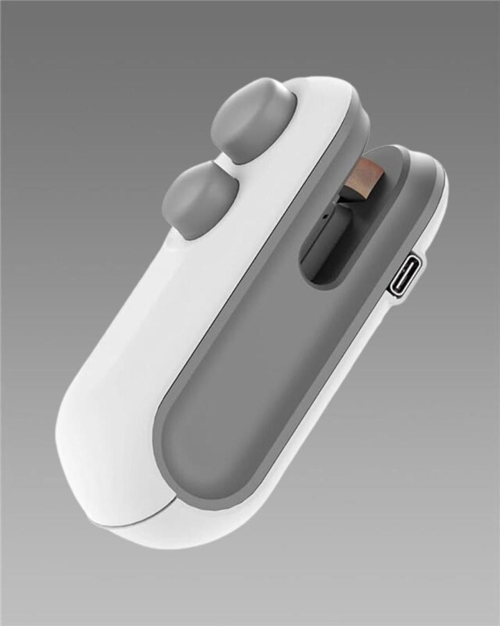 Portable Mini Sealing Machine 2 in 1 USB Rechargeable Magnetic Bag Sealer Heat Seal with Cutter - Kalesh Monk