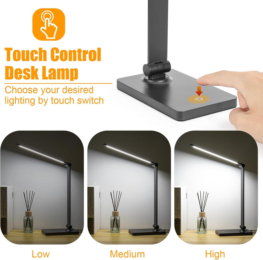 LED Desk Lamps Eye-Caring Desk Lamps Dimmable Table Lamps - Kalesh Monk