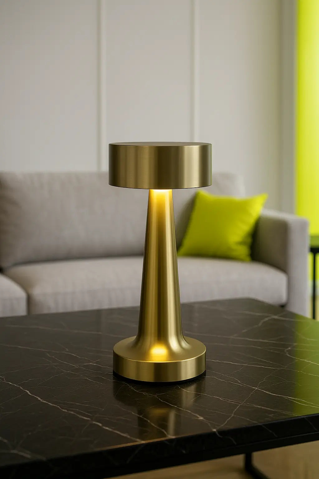 Cylinder Rechargeable LED Table Lamp – Touch Dimming, Cordless Design, Flicker-Free Eye Protection Light for Home & Office - Kalesh Monk